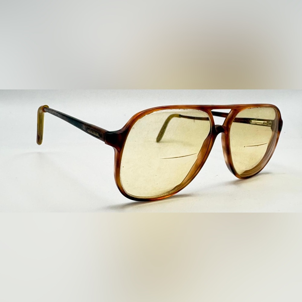 Stetson Brown Tortoise Yellow Lens Aviator Glasses